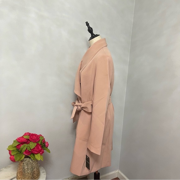 Lauren Ralph Lauren Blush Light Belted Jacket / Coat - Size Large - New With Tag - Picture 9 of 16